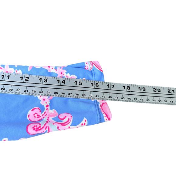 Lilly Pulitzer Karina Tunic Top Women’s Small Blue Peri Go With The Flow Pink - Picture 8 of 9